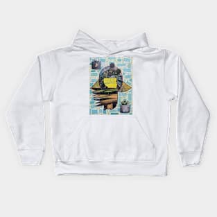 Free Your Mind Hamsa by Harriette Knight Kids Hoodie